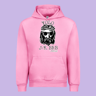 Funny Jesus Easter Yolo Jk Brb Urban Hoodie Designed By Artisfamous