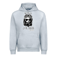 Heather Grey funny jesus easter yolo jk brb Urban Hoodie - artisFamous
