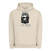 Pigment French Oak funny jesus easter yolo jk brb Urban Hoodie - artisFamous