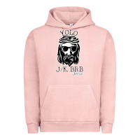 Pigment Salmon funny jesus easter yolo jk brb Urban Hoodie - artisFamous