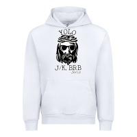 White funny jesus easter yolo jk brb Urban Hoodie - artisFamous