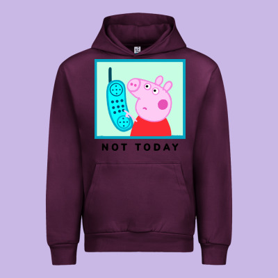 Peppa Pig Not Today Urban Hoodie Designed By Artisfamous