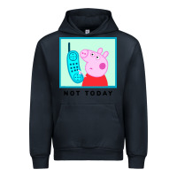 Navy peppa pig not today Urban Hoodie - artisFamous