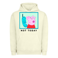Pigment Pistachio peppa pig not today Urban Hoodie - artisFamous
