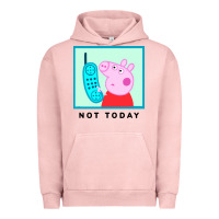 Pigment Salmon peppa pig not today Urban Hoodie - artisFamous