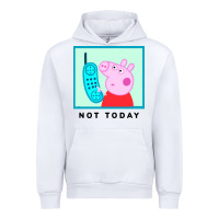White peppa pig not today Urban Hoodie - artisFamous