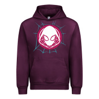 Mauve Wine spider girl Urban Hoodie - artisFamous