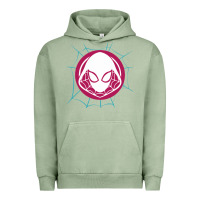 Pigment Oil Green spider girl Urban Hoodie - artisFamous
