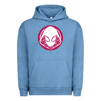 Pigment Pebble Blue spider girl Urban Hoodie - artisFamous