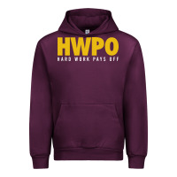 Mauve Wine HWPO - HARD WORK PAYS OFF Urban Hoodie - artisFamous