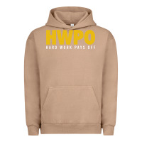 Pigment Burro HWPO - HARD WORK PAYS OFF Urban Hoodie - artisFamous