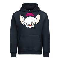 Navy pinky and the brain big face Urban Hoodie - artisFamous