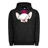 Pigment Black pinky and the brain big face Urban Hoodie - artisFamous