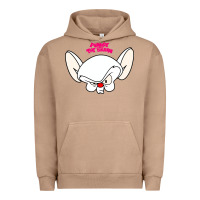 Pigment Burro pinky and the brain big face Urban Hoodie - artisFamous
