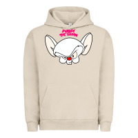 Pigment French Oak pinky and the brain big face Urban Hoodie - artisFamous