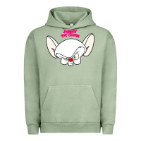 Pigment Oil Green pinky and the brain big face Urban Hoodie - artisFamous