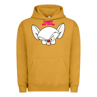 Pigment Peanut Butter pinky and the brain big face Urban Hoodie - artisFamous