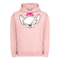 Pigment Salmon pinky and the brain big face Urban Hoodie - artisFamous