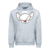 Heather Grey pinky and the brain big face Urban Hoodie - artisFamous