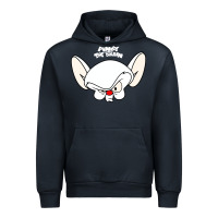 Navy pinky and the brain big face Urban Hoodie - artisFamous