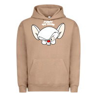 Pigment Burro pinky and the brain big face Urban Hoodie - artisFamous