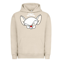 Pigment French Oak pinky and the brain big face Urban Hoodie - artisFamous