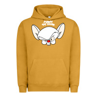 Pigment Peanut Butter pinky and the brain big face Urban Hoodie - artisFamous