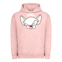 Pigment Salmon pinky and the brain big face Urban Hoodie - artisFamous