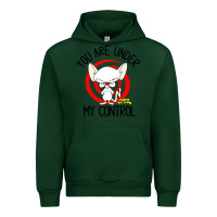 Forest Green pinky and the brain you are under my control Urban Hoodie - artisFamous