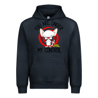 Navy pinky and the brain you are under my control Urban Hoodie - artisFamous