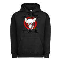 Pigment Black pinky and the brain you are under my control Urban Hoodie - artisFamous