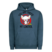 Pigment Midnight Navy pinky and the brain you are under my control Urban Hoodie - artisFamous