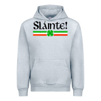 Heather Grey slainte shirt irish cheers toast shamrock Urban Hoodie - artisFamous