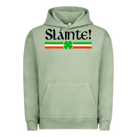 Pigment Oil Green slainte shirt irish cheers toast shamrock Urban Hoodie - artisFamous