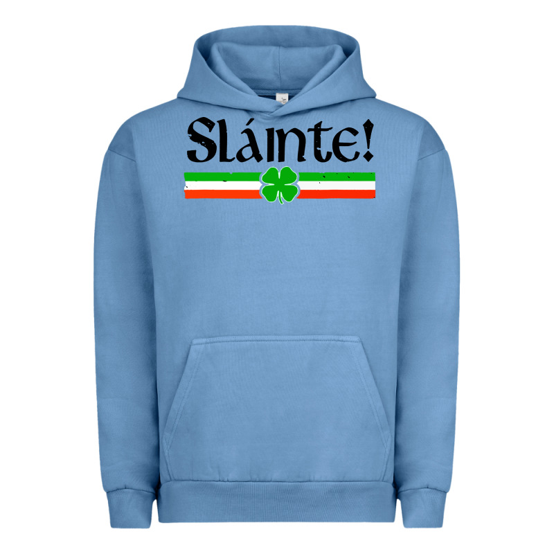 Slainte Shirt Irish Cheers Toast Shamrock Urban Hoodie by artisFamous | Teevron