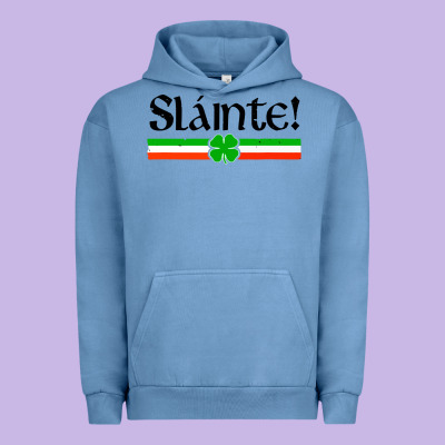 Slainte Shirt Irish Cheers Toast Shamrock Urban Hoodie Designed By Artisfamous