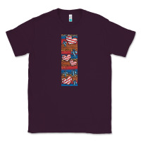 Plum usa flag and cross penwraps Classic Tee - Artiststas
