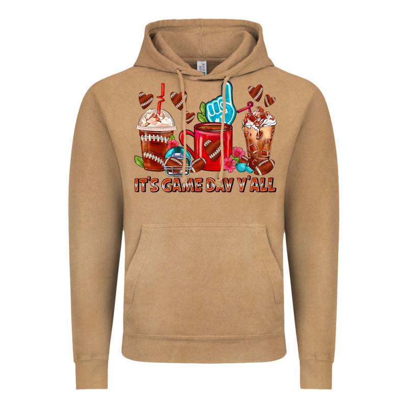 American Football Coffee Cups Vintage Hoodie by FaDigitalArtStudio | Teevron