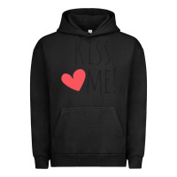 Pigment Black Kiss Me Urban Hoodie - artisFamous