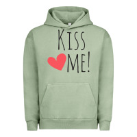 Pigment Oil Green Kiss Me Urban Hoodie - artisFamous