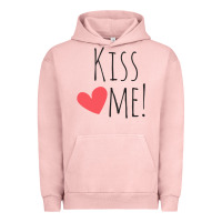 Pigment Salmon Kiss Me Urban Hoodie - artisFamous