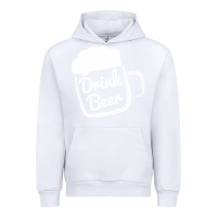 White cool drink beer Urban Hoodie - artisFamous