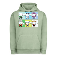 Pigment Oil Green cinnamoroll collection Urban Hoodie - artisFamous