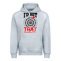 Heather Grey i'd hit that darts Urban Hoodie - artisFamous