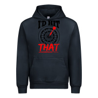 Navy i'd hit that darts Urban Hoodie - artisFamous