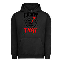 Pigment Black i'd hit that darts Urban Hoodie - artisFamous