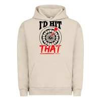 Pigment French Oak i'd hit that darts Urban Hoodie - artisFamous