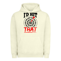 Pigment Pistachio i'd hit that darts Urban Hoodie - artisFamous