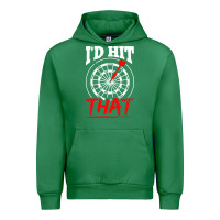 Emerald i'd hit that darts Urban Hoodie - artisFamous