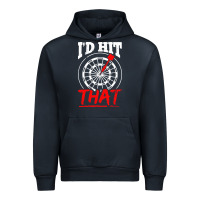 Navy i'd hit that darts Urban Hoodie - artisFamous